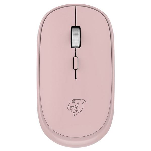 Ajazz DMW045 Wireless Optical Mouse, Silent 800-1600 DPI, Pink 