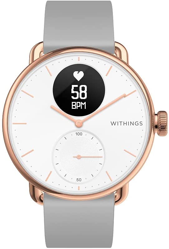 Heart Rate Sensor and Oximeter Hybrid Smartwatch with ECG Withings ScanWatch 