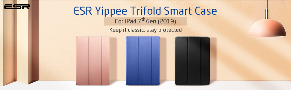 ESR Yippee iPad 7th Gen 2019 Trifold Case 