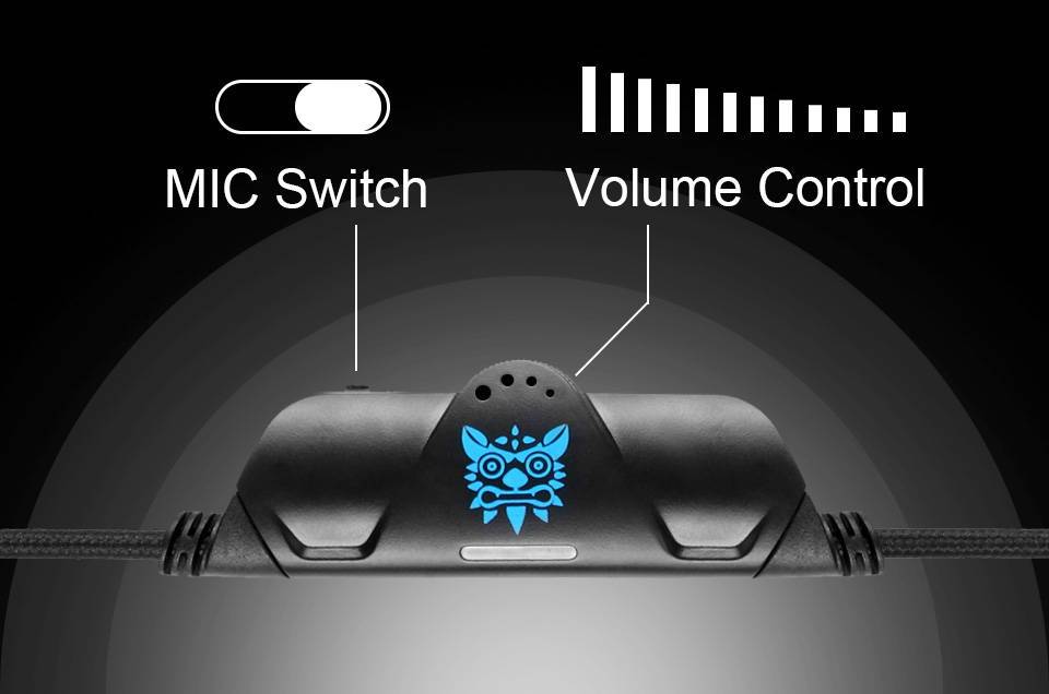 Onikuma K5 Wired Gaming Headset volume control