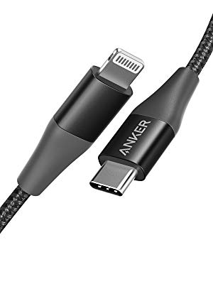 Poweline Plus ii USB C to Lightning Cable 3 ft black 1