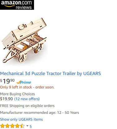 Ugears-Tractors-Trailer-Amazon-Rating