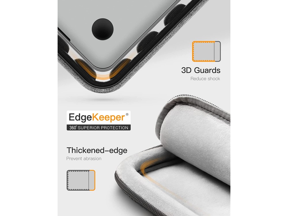 Inateck 360° Protection Sleeve 14" Waterproof for Macbook 14" / iPad Pro / DELL XPS / HP / Surface, Set with Bag