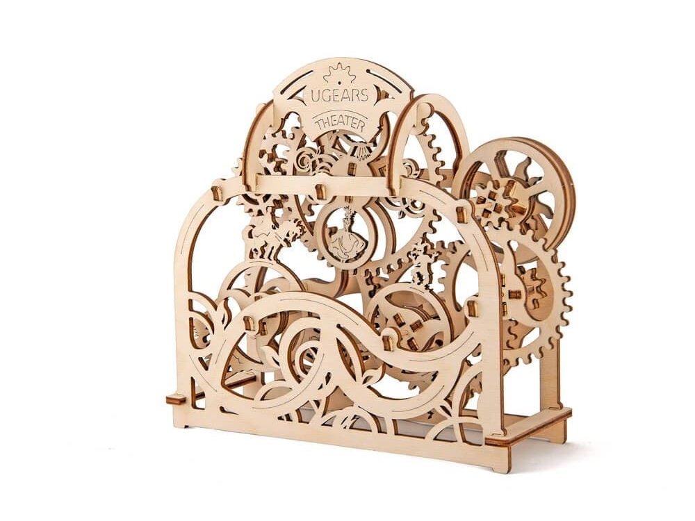 Ugears Theater, Θέατρο Ξύλινο Μηχανικό 3D Παζλ, 70 Κομμάτια