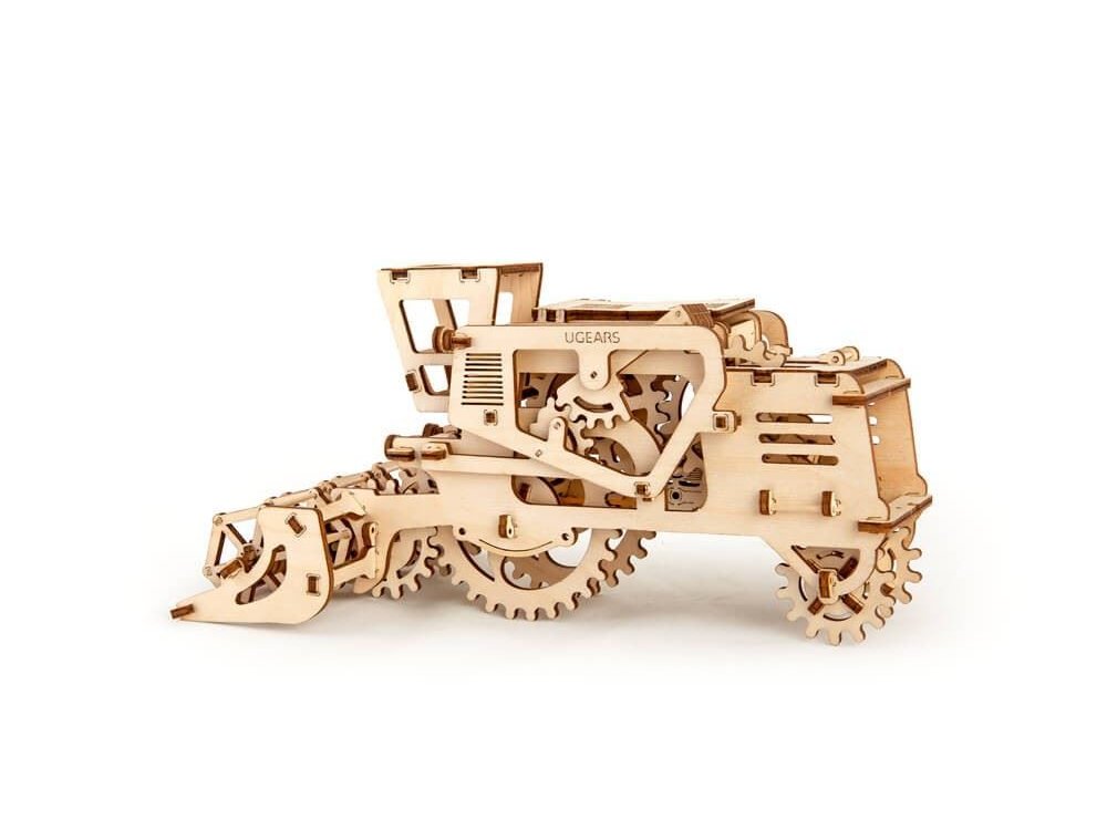 Ugears Combine Harvester, Κομπίνα Ξύλινο Μηχανικό 3D Παζλ, 154 Κομμάτια