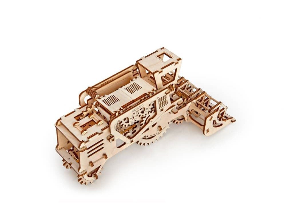Ugears Combine Harvester, Κομπίνα Ξύλινο Μηχανικό 3D Παζλ, 154 Κομμάτια