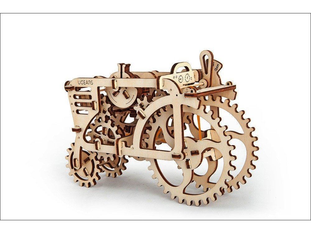 Ugears Tractor, Τράκτωρας Ξύλινο Μηχανικό 3D Παζλ, 97 Κομμάτια