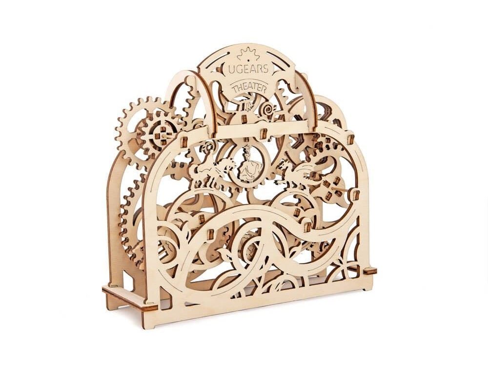 Ugears Theater, Θέατρο Ξύλινο Μηχανικό 3D Παζλ, 70 Κομμάτια