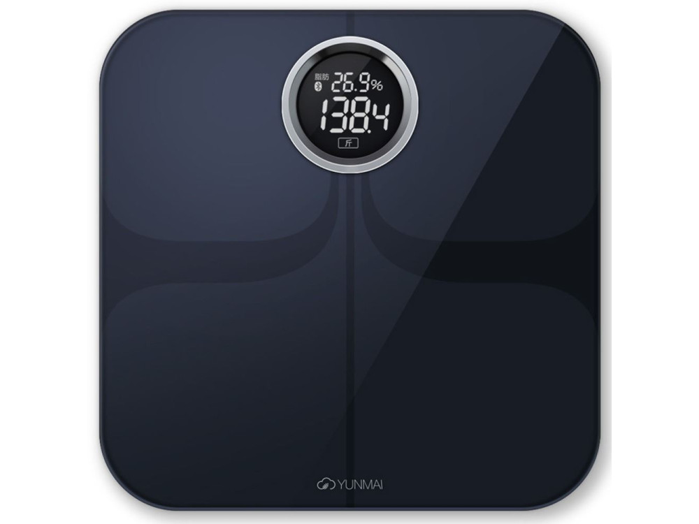 YUNMAI Premium, Smart Scale Body Fat Weight BMI with Fitness APP, Bluetooth, Black