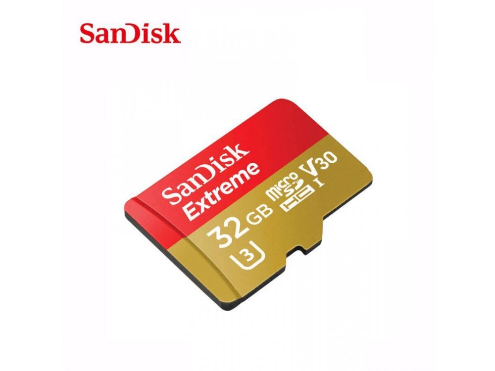 Sandisk Extreme microSDXC 32GB U3 V30 A1 with Adapter - SDSQXAF-032G-GN6MA