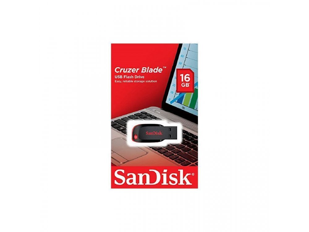 SanDisk Cruzer Blade USB 2.0 32GB Μαύρο - SDCZ50-032G-B35