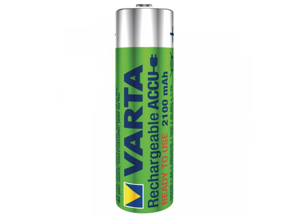 Rechargeable Batteries AA 2100mAh Varta Ready To Use 4 Pcs