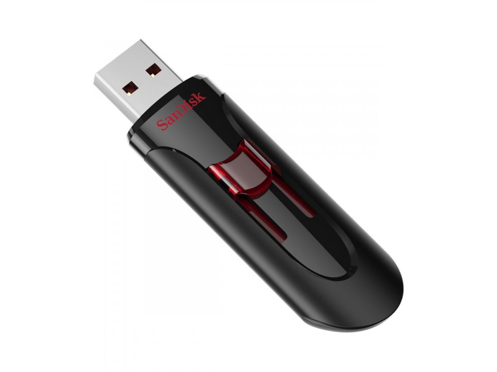 SanDisk Cruzer Glide USB 3.0 16GB Μαύρο - SDCZ600-016G-G35