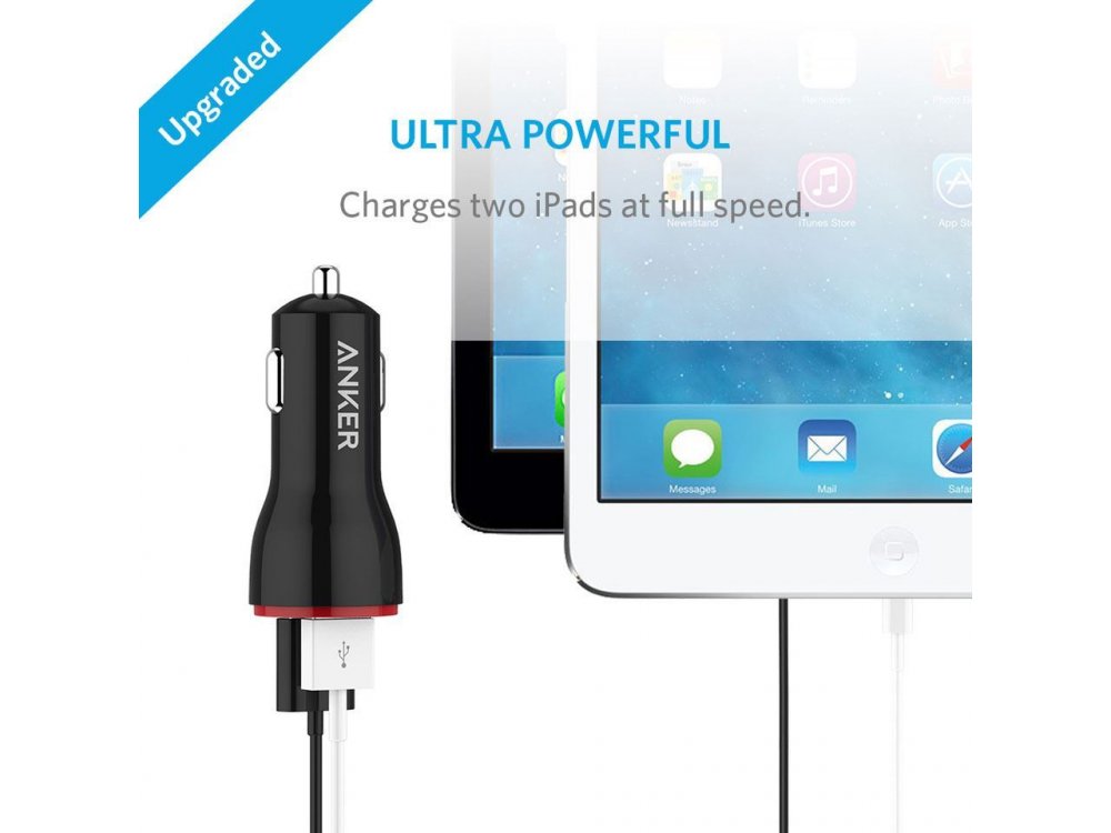 Anker Powerdrive 2 24W 2-Port USB Φορτιστής Αυτοκινήτου - A2310G11