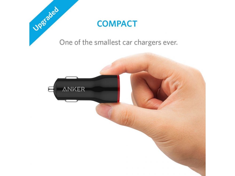 Anker Powerdrive 2 24W 2-Port USB Φορτιστής Αυτοκινήτου - A2310G11