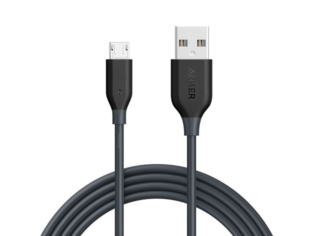 Anker Καλώδιο Powerline Micro USB 1.8μ. - A8133011, Μαύρο