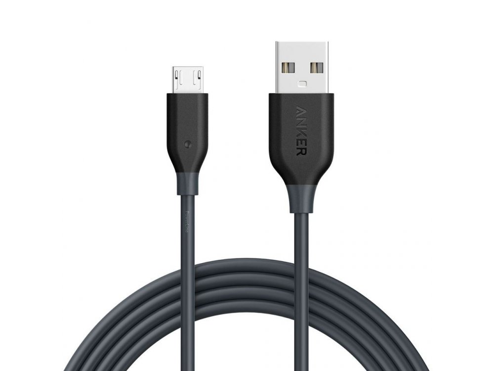 Anker Powerline Micro USB 6ft cable - A8133011, Grey