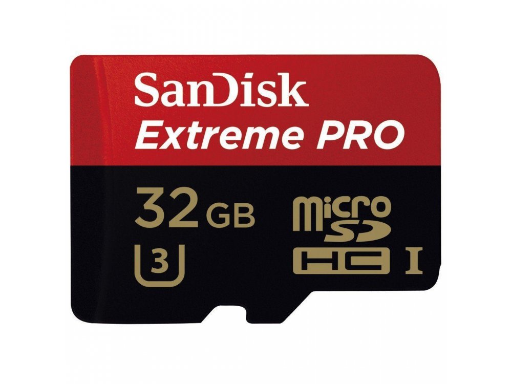 Sandisk Extreme Pro microSDHC 32GB U3 V30 A1 with Adapter