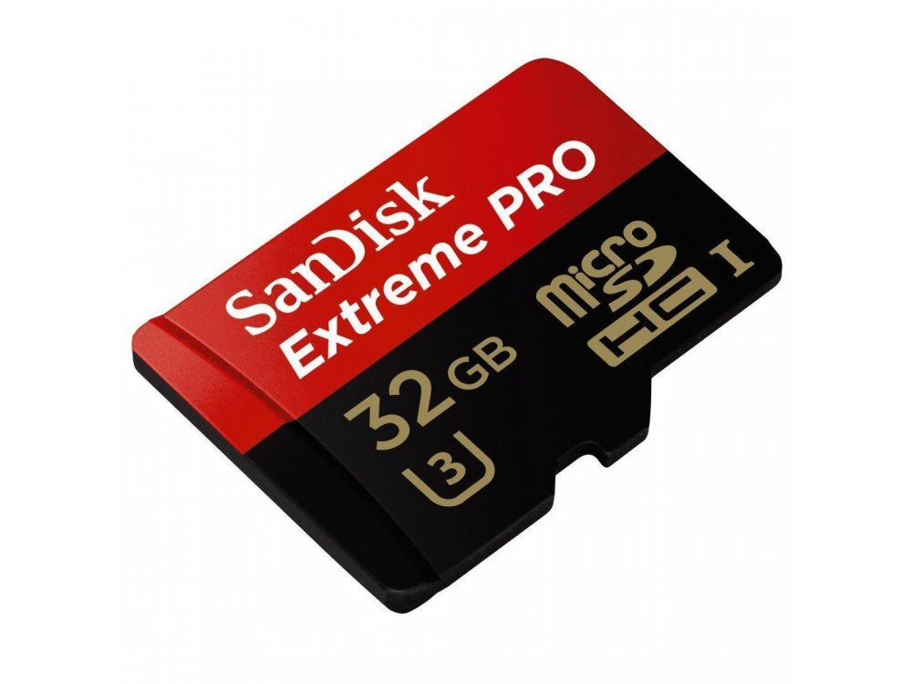 Sandisk Extreme Pro microSDHC 32GB U3 V30 A1 with Adapter