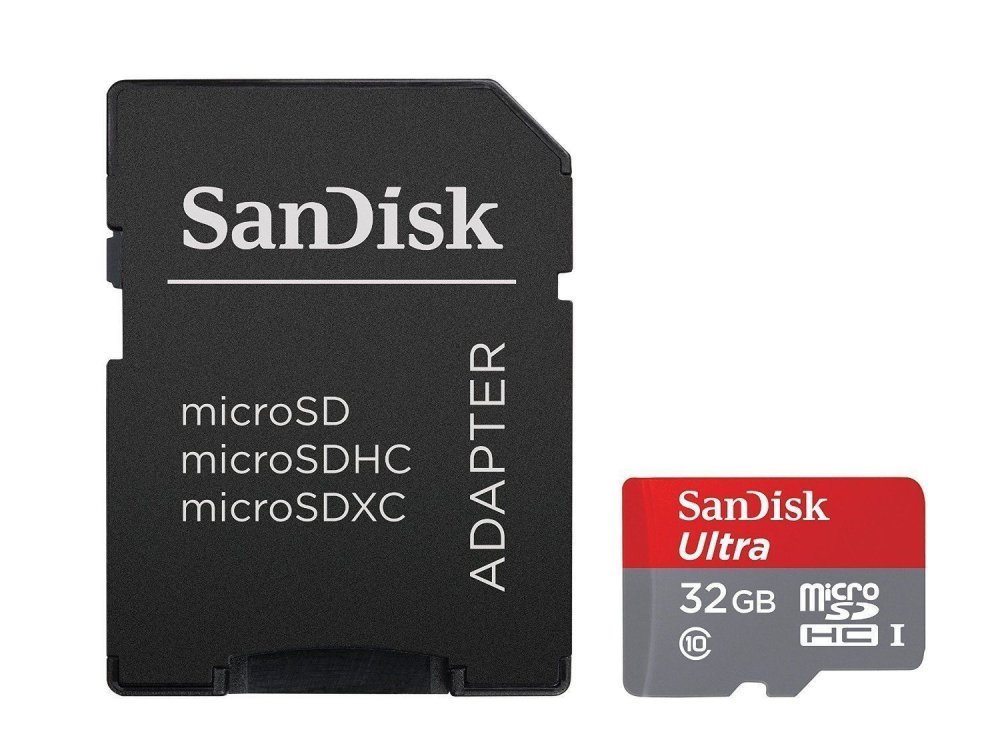 Sandisk Ultra Android microSDHC 32GB Class 10 A1 98MB/s με Adapter - SDSQUAR-032G-GN6MA