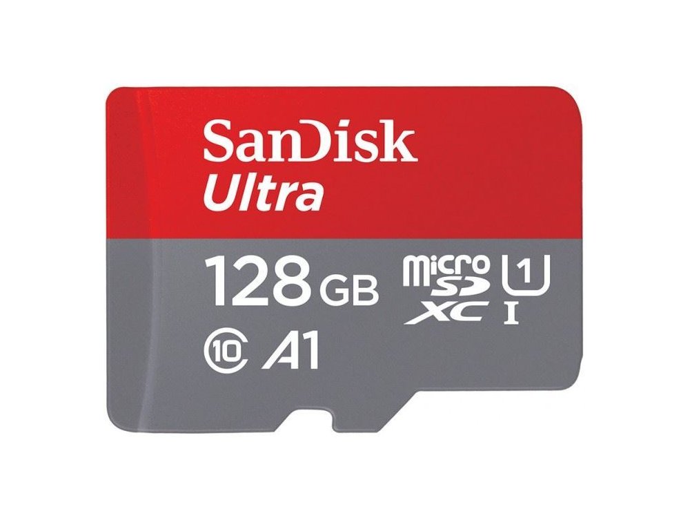 Sandisk Ultra Android microSDXC 128GB Class 10 A1 100MB/s με Adapter - SDSQUAR-128G-GN6MA
