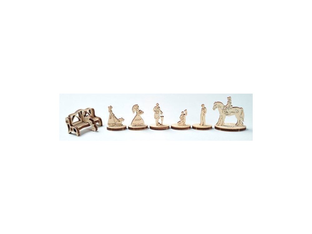 Ugears Tram Line Ξύλινο Μηχανικό 3D Παζλ, 284 Κομμάτια