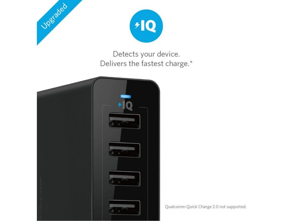 Anker PowerPort 10 Wall Charger 10 USB Port, 60W