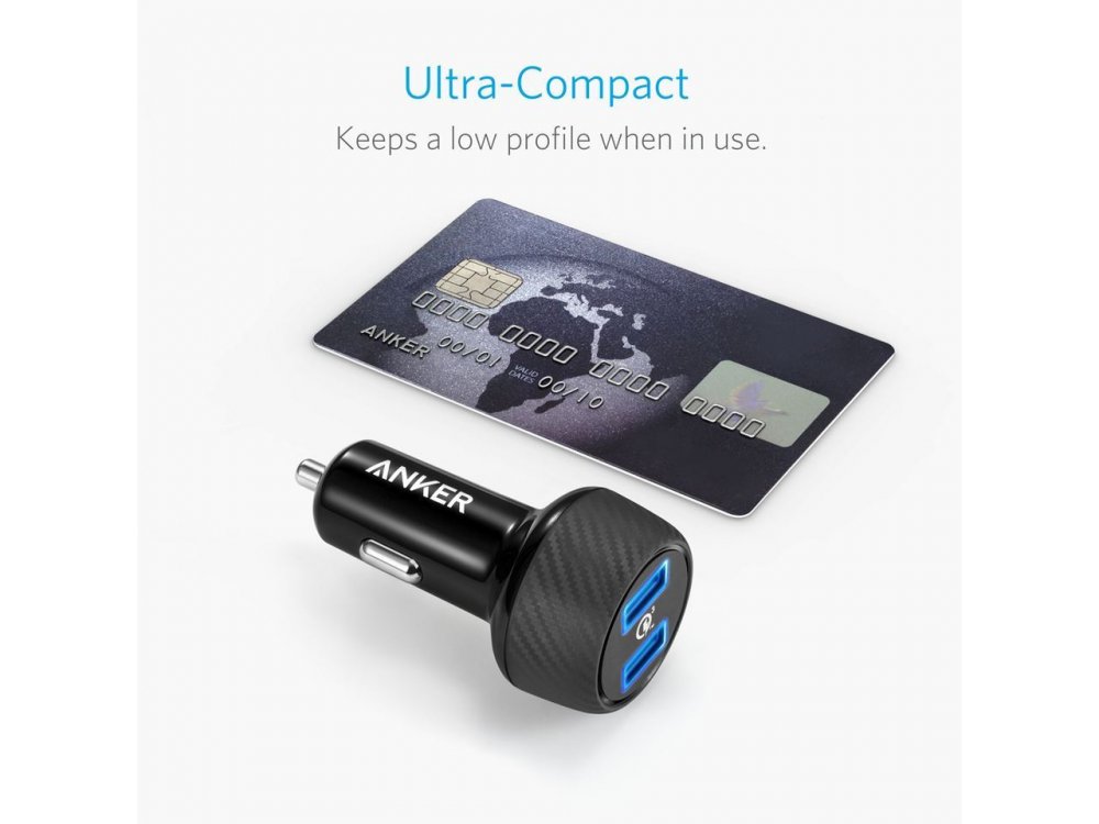 Anker PowerDrive Speed 2 39W QC3.0 2-Port USB Φορτιστής Αυτοκινήτου - A2228H11
