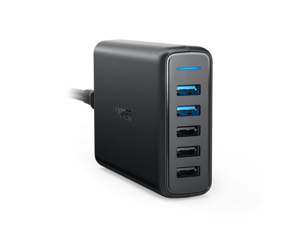 Anker PowerPort Speed 5 - 63W 5-Port USB Charging Hub με 2 QC3 Θύρες - A2054L11