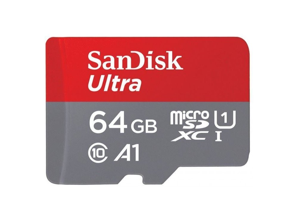 Sandisk Ultra Android microSDHC 64GB Class 10 A1 100MB/s με Adapter - SDSQUAR-064G-GN6MA