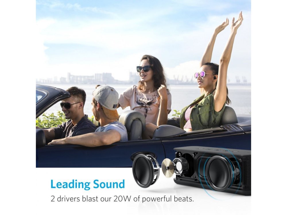Anker Soundcore Boost, Φορητό Bluetooth Ηχείο 20W - A3145H11, Μαύρο