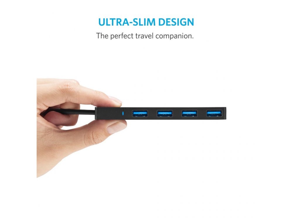 Anker Ultra Slim 4-Port USB 3.0 Data Hub, A7516011