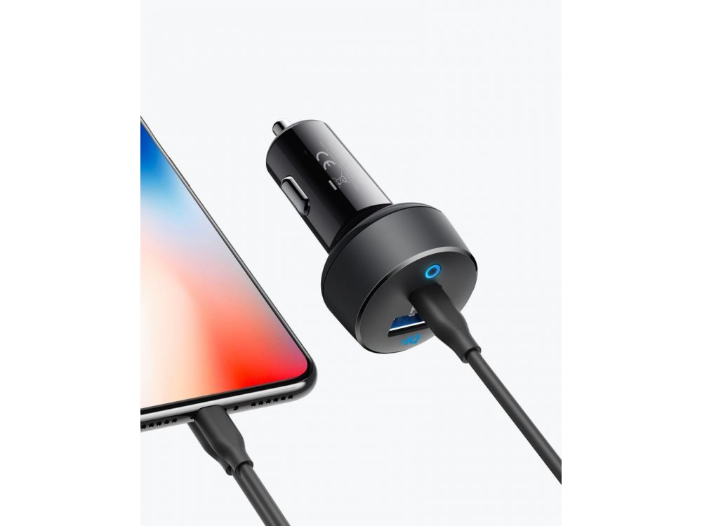 Anker PowerDrive PD 2, 33W 2-Port Compact Type C Φορτιστής Αυτοκινήτου - A2721HF1