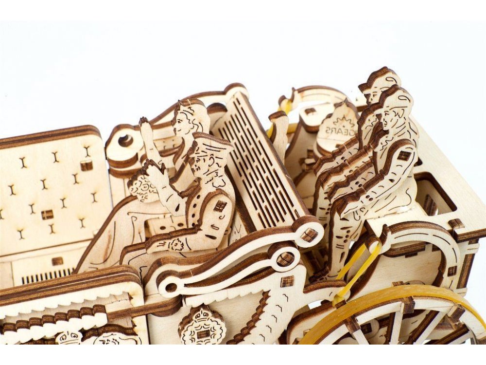 Ugears Royal Wedding Carriage Ξύλινο Μηχανικό 3D Παζλ