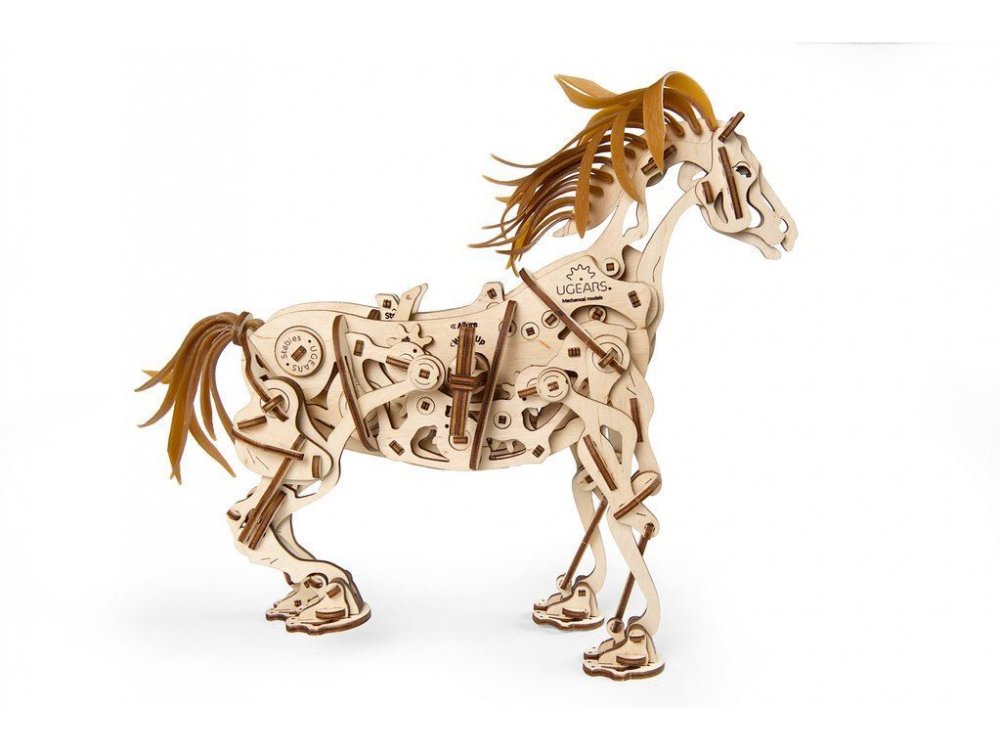Ugears Mechanical Horse Wooden Mechanical 3D Puzzle