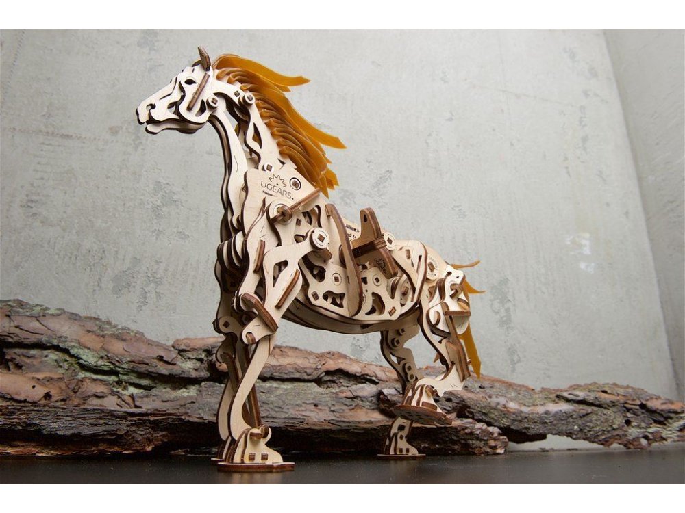 Ugears Horse-Mechanoid, Μηχανικό Άλογο Ξύλινο Μηχανικό 3D Παζλ