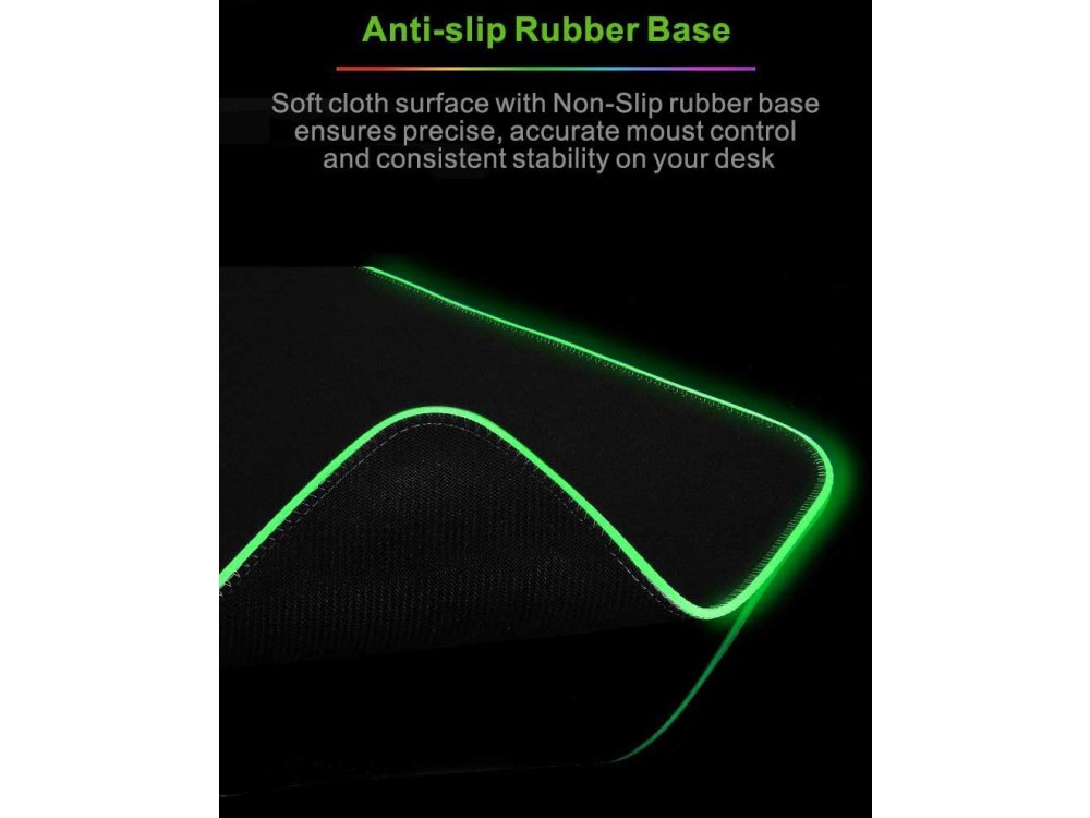 CoolCold D1000 XXL Gaming Mouse Pad (80x30cm) με RGB LED, Μαύρο