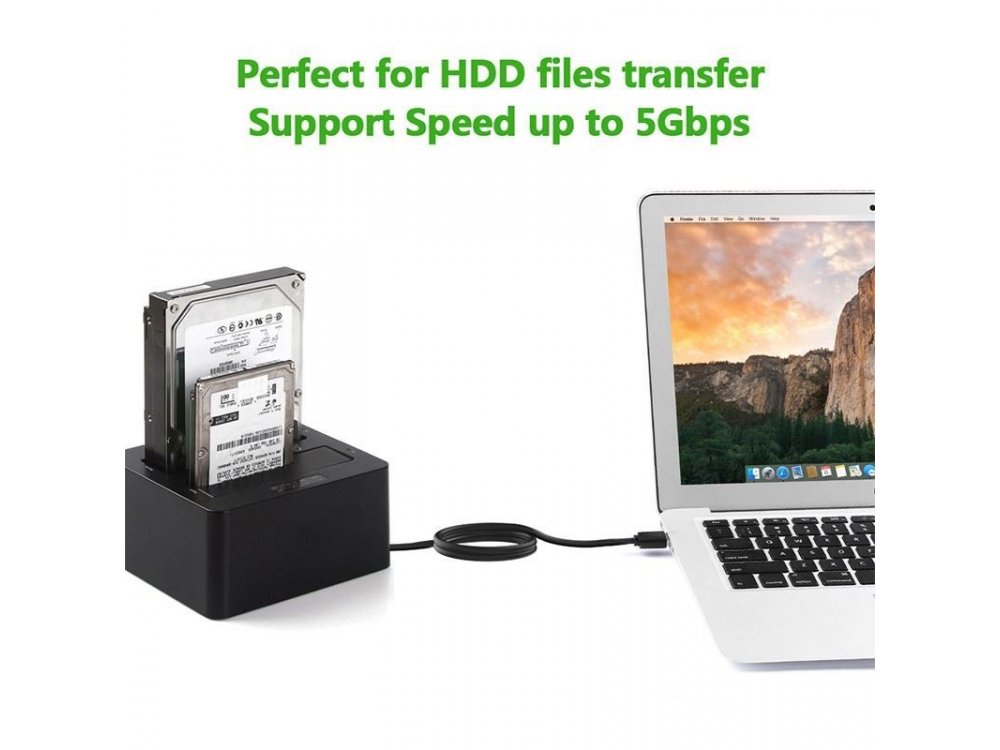 Ugreen USB 3.0 Type A 1μ. Male to Male Cable, Καλώδιο USB Αρσενικό σε Αρσενικό - 10370