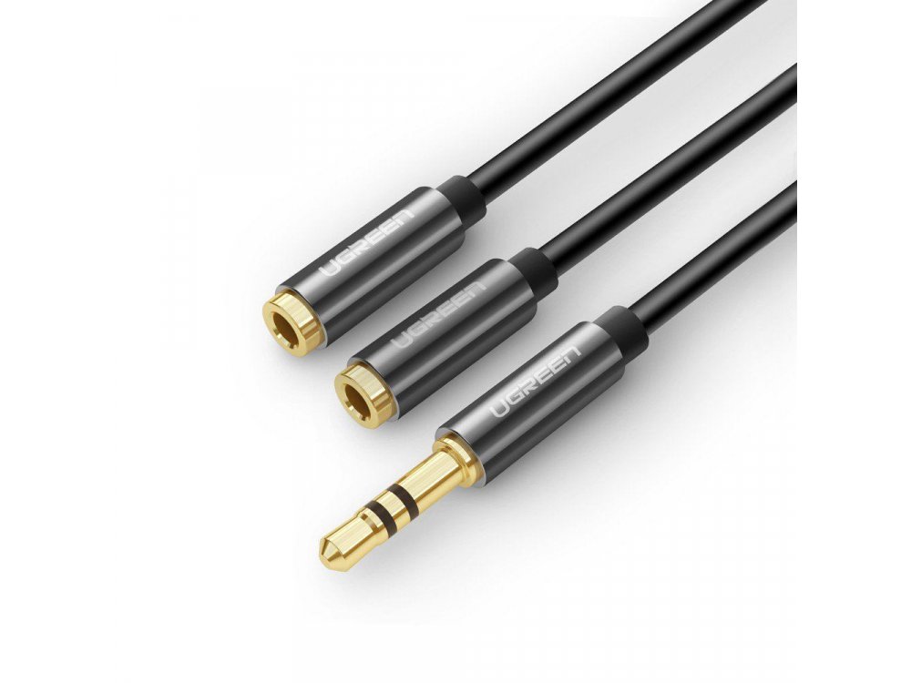 Ugreen 3.5mm Male to 2*3.5mm Female Auxiliary Stereo Y Splitter Audio Cable 20cm - 10532