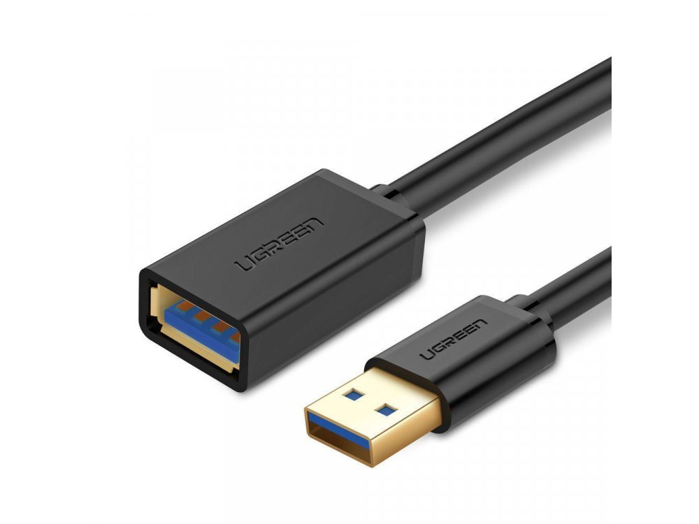 Ugreen USB 3.0 Extension calbe 6ft, Black - 10373