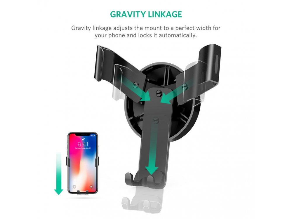 Ugreen Βάση Αυτοκινήτου αεραγωγού για smartphone - 40907