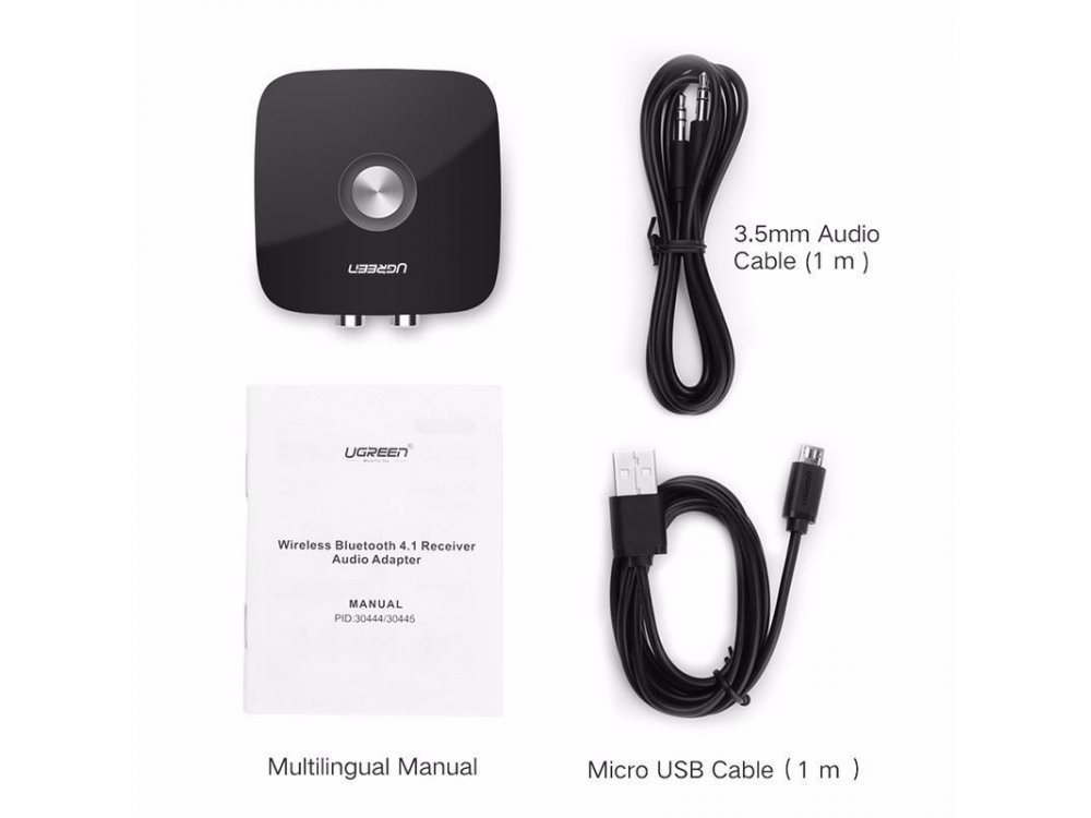 Ugreen Bluetooth Audio Receiver RCA, Adapter με 3.5mm - 30445
