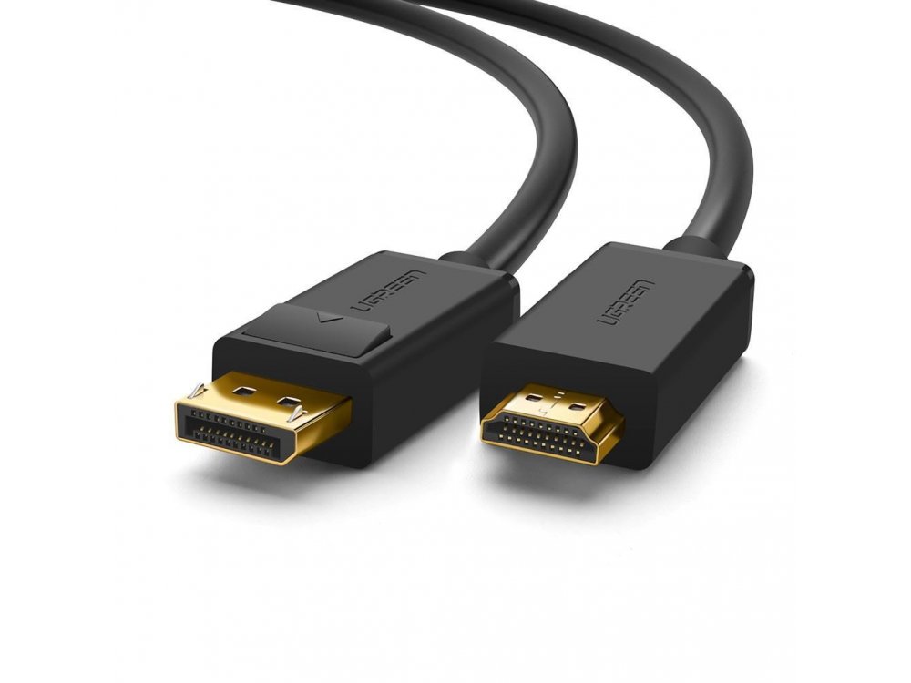 Ugreen Καλώδιο DisplayPort σε HDMI 4K, 2μ. Μαύρο - 10202