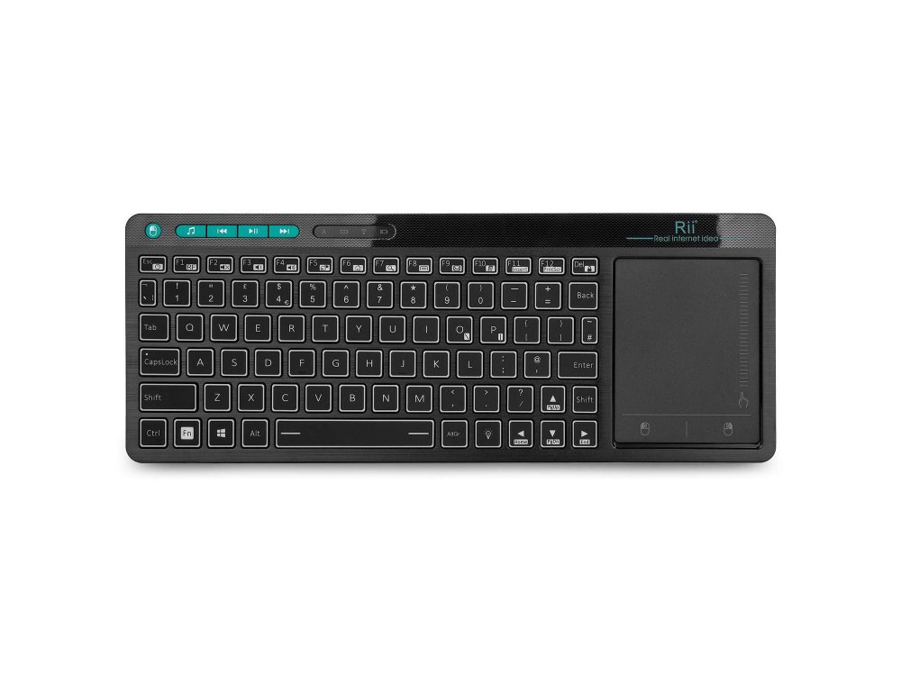 Rii mini k18+ Wireless Backlit Keyboard with Mouse Touchpad for Smart TV / Android TV Box / MAG / Consoles / PC / Raspberry