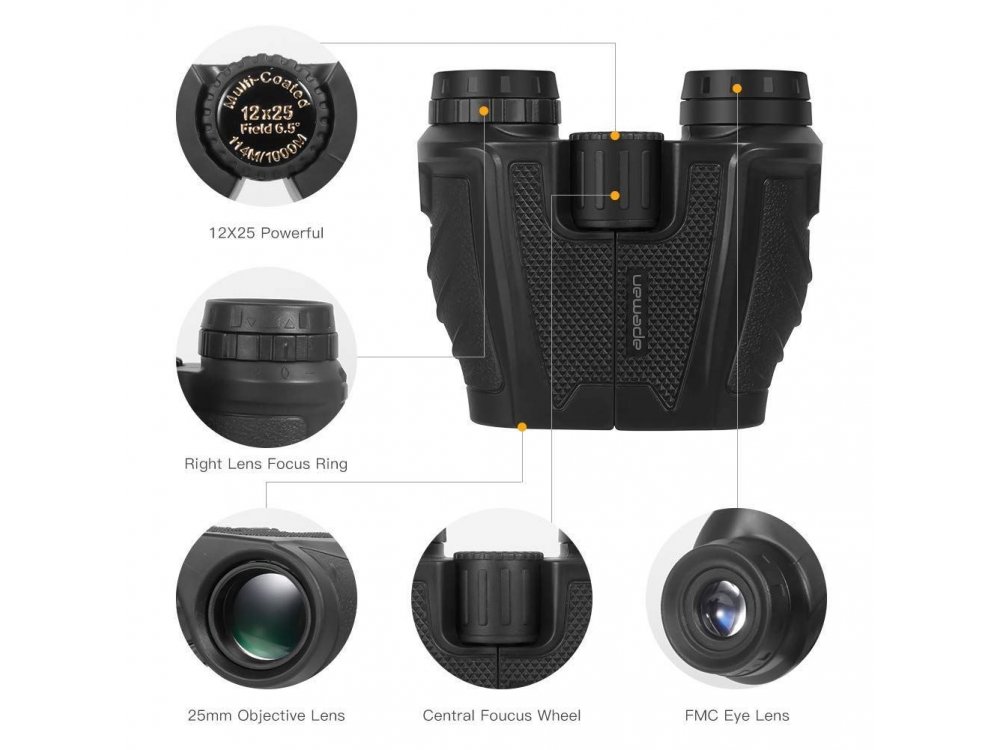Apeman BC70 Κυάλια 12x25 FMC Coated Lens