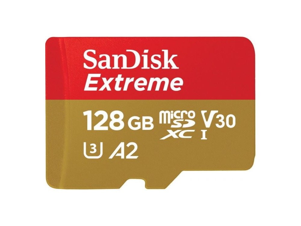 Sandisk Extreme microSDXC 128GB U3 V30 A2 with Adapter