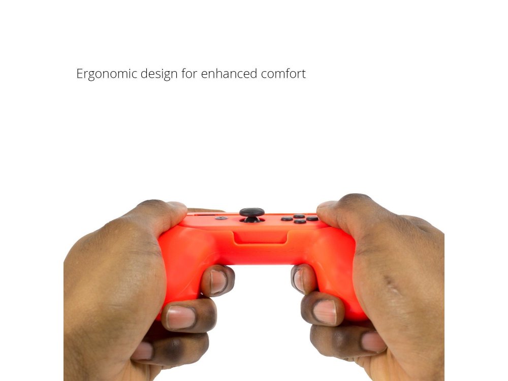 Orzly Joy-Con Controller Grips για Nintendo Switch, Σετ των 2, Κόκκινο / Μπλε