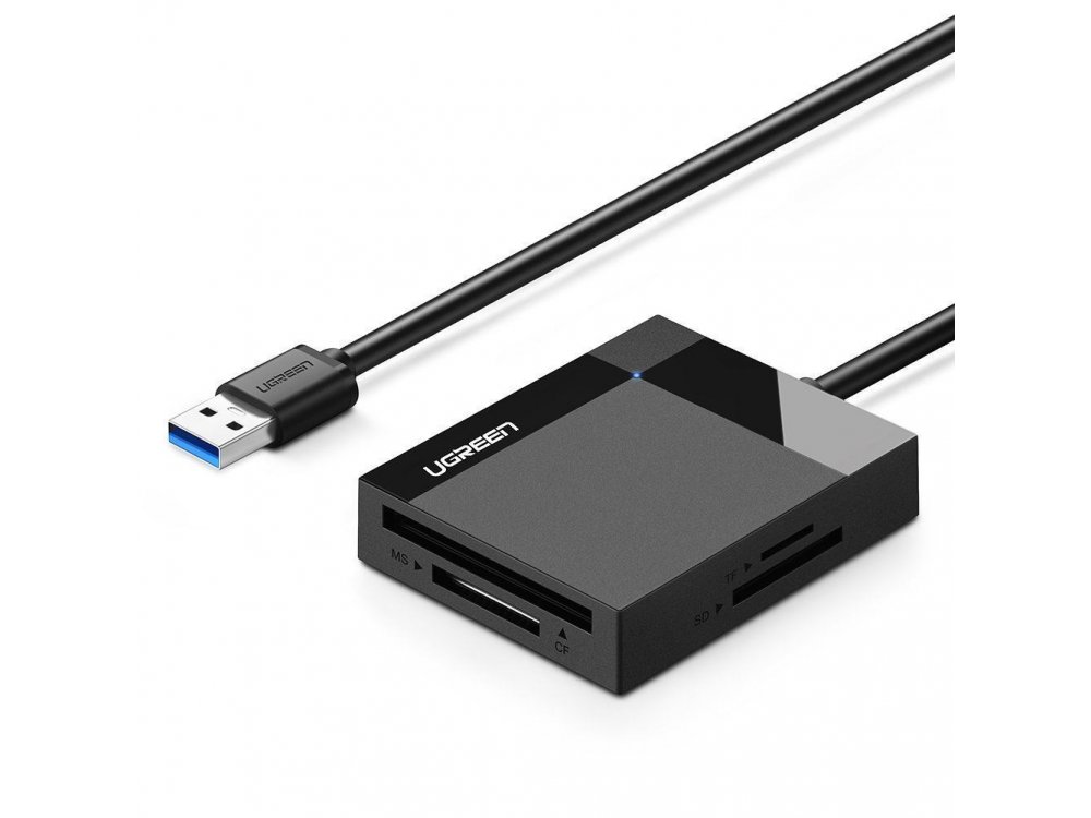 Ugreen 4-σε-1 Card Reader USB3.0 SD/Micro SD/Compact Flash/Memory Stick - 30231