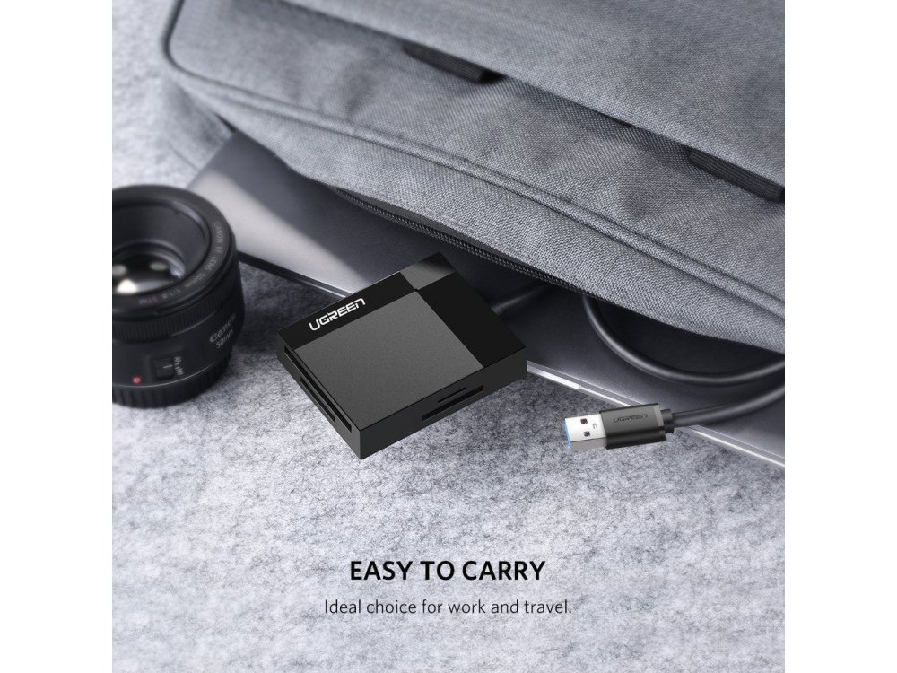 Ugreen 4-σε-1 Card Reader USB3.0 SD/Micro SD/Compact Flash/Memory Stick - 30231