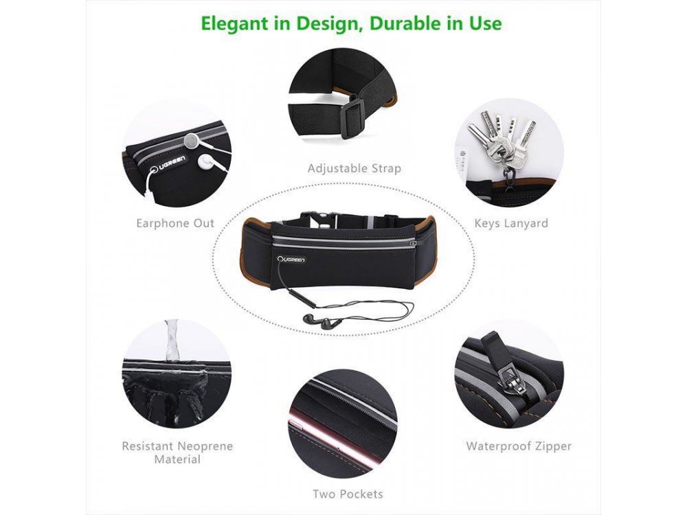 Ugreen Waterproof Belt Pouch for Smartphones - 20818